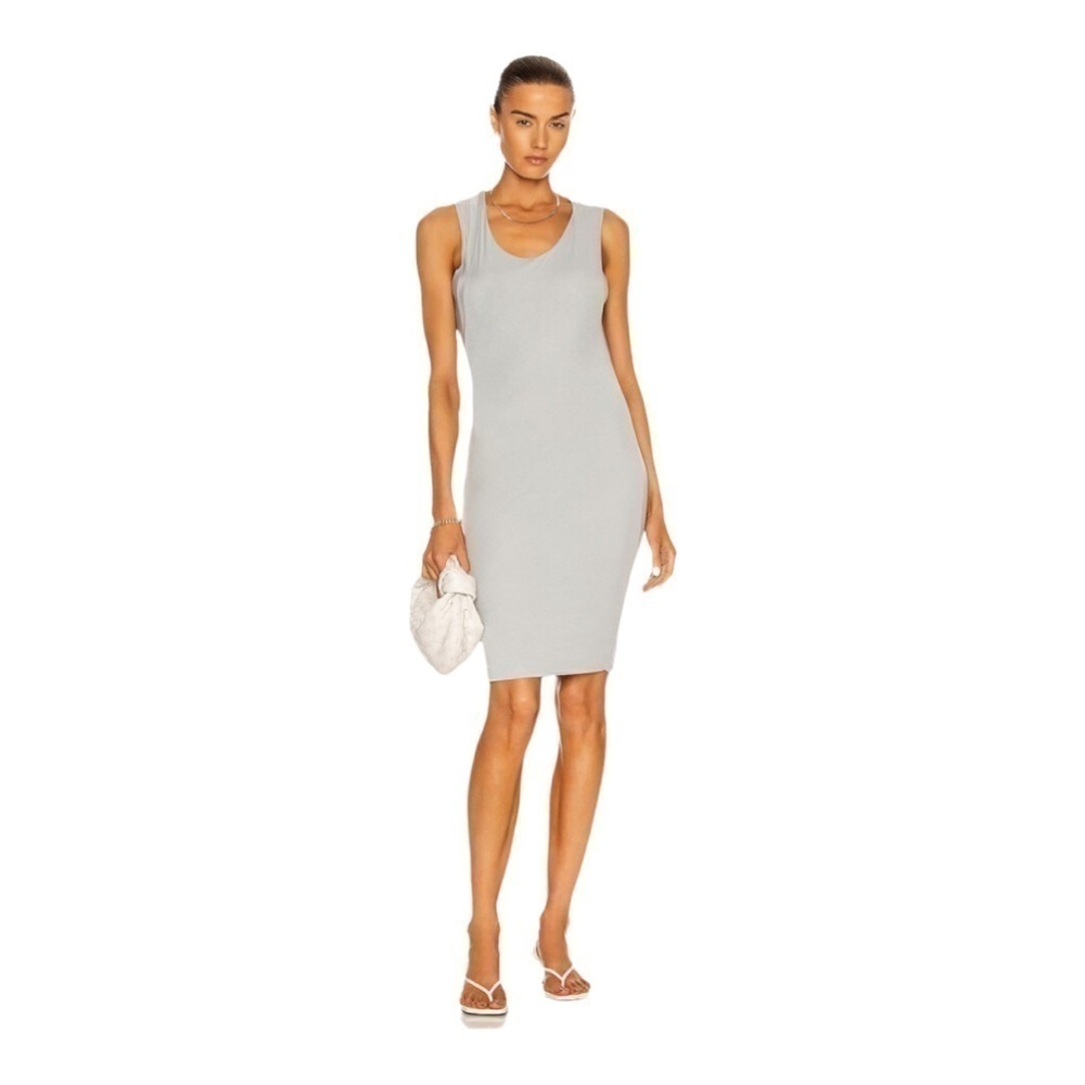 JOHN Elliott TWIST MUSCLE MINI DRESS in gray